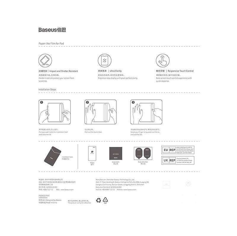 Tempered Glass IPAD MINI 6 2021 Tempered Glass Baseus Clear