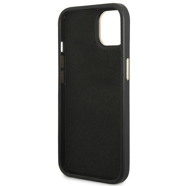 Oryginalne Etui IPHONE 14 PLUS Guess Hard Case 4G Vintage Gold Logo (GUHCP14MHG4SHK) czarne