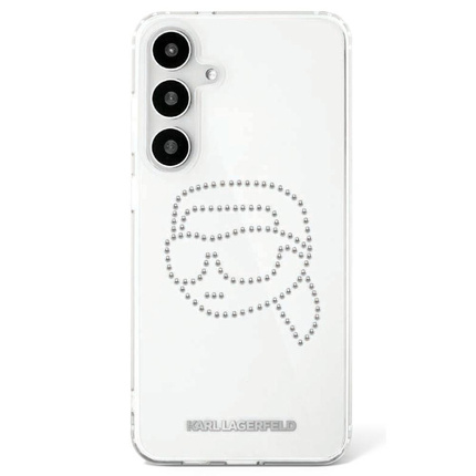 Karl Lagerfeld nakładka HC IML Rhinestones K Head do Samsung Galaxy S25 przezroczysta