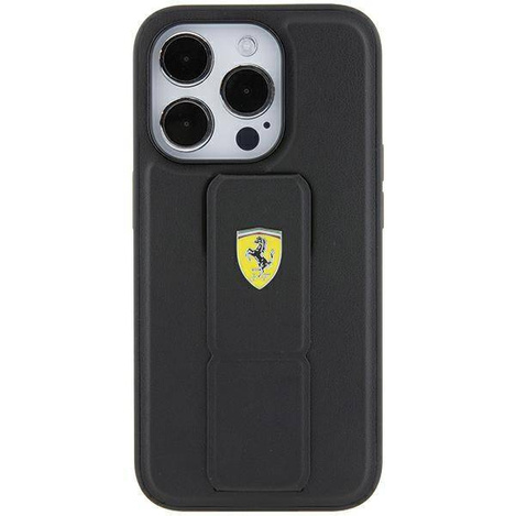 Ferrari nakładka do iPhone 15 6,1&quot; FEHCP15SGSPSIK HC GRIP STAND PU