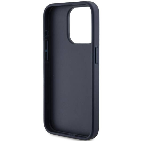 Original Case APPLE IPHONE 15 PRO Guess Hardcase 4G Triangle Metal Logo (GUHCP15LPG4GPB) blue