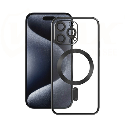 Vmax nakładka Electroplating Mag TPU do iPhone 16 Plus 6,7" czarna