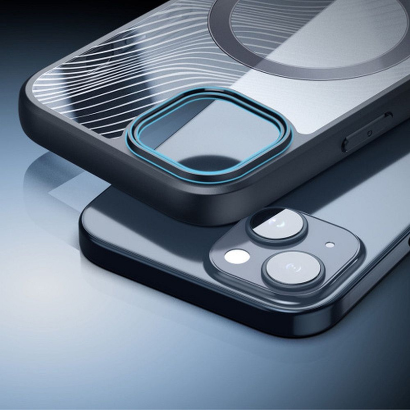 Pancerne etui do iPhone 15 Plus z MagSafe Dux Ducis Aimo Mag - czarne