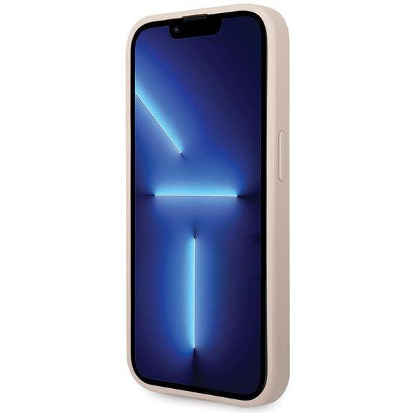 Guess 4G Big Metal Logo Hülle für iPhone 15 Pro – Rosa