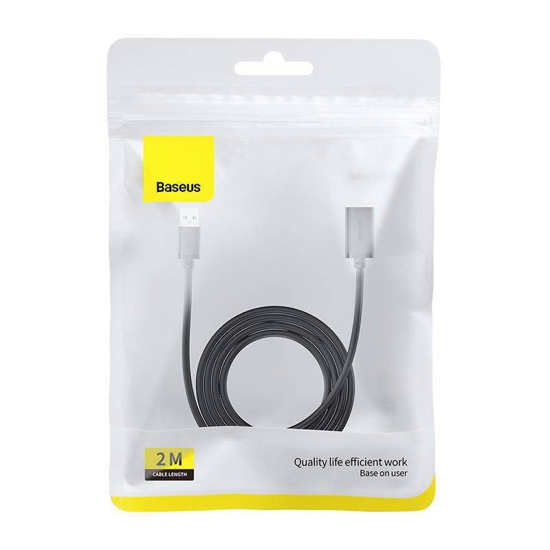 Przedłużacz kabel USB 3.0 2m Baseus AirJoy Series - czarny