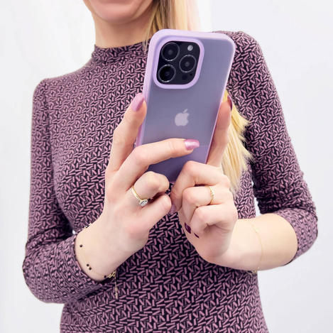 Kingxbar Plain Series Hülle für iPhone 13 Pro Max Silikonhülle Pink