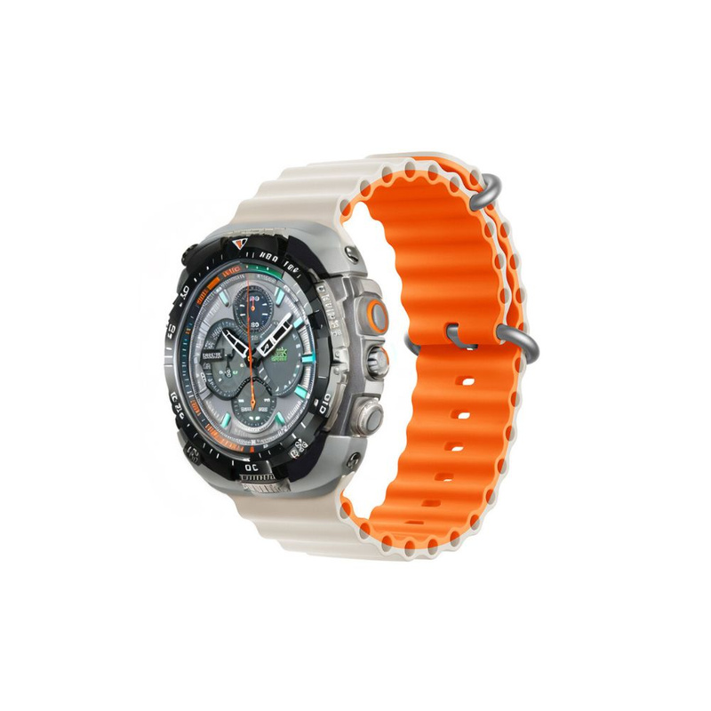 Devia pasek Deluxe Sport6 do Apple Watch 38mm/ 40mm/ 41mm jasny szary-pomarańczowy