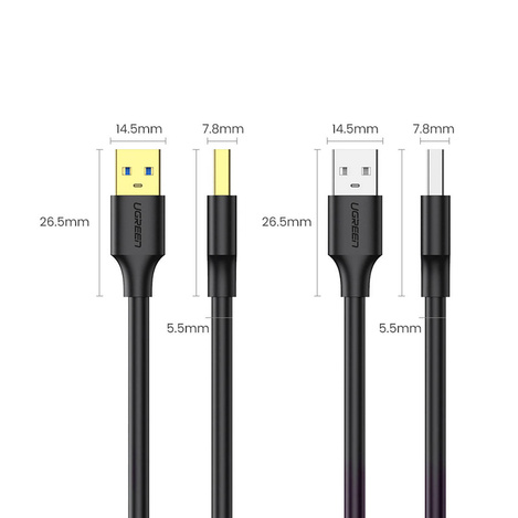 Ugreen uSB 3.2 Gen 1 cable 3 m black (US128 90576)