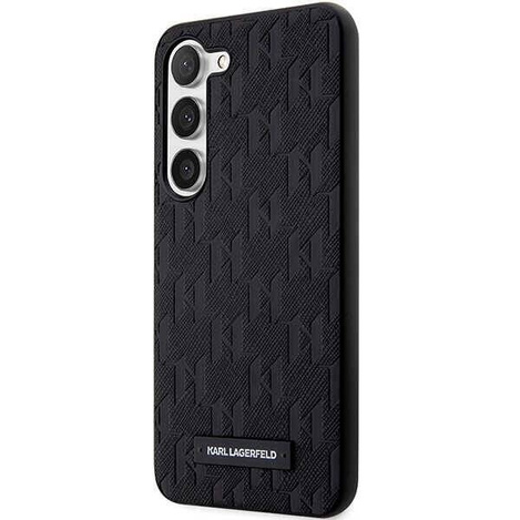 Oryginalne Etui KARL LAGERFELD hardcase Saffiano Mono Metal Logo KLHCS24SSAKLHPK do Samsung Galaxy S24 czarny