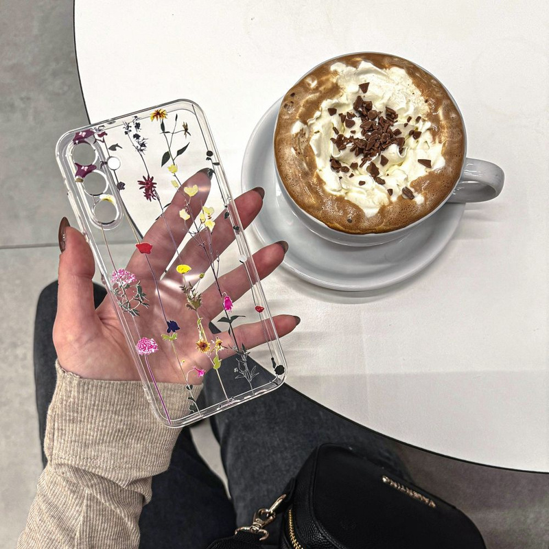 Etui SAMSUNG GALAXY A35 5G Tech-Protect FlexAir+ Garden Floral transparentne
