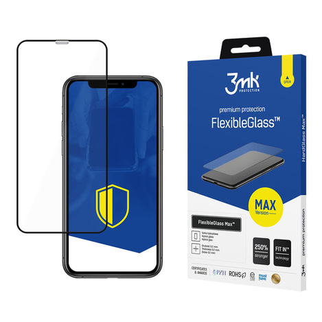 3MK FlexibleGlass Max iPhone Xr czarny/black