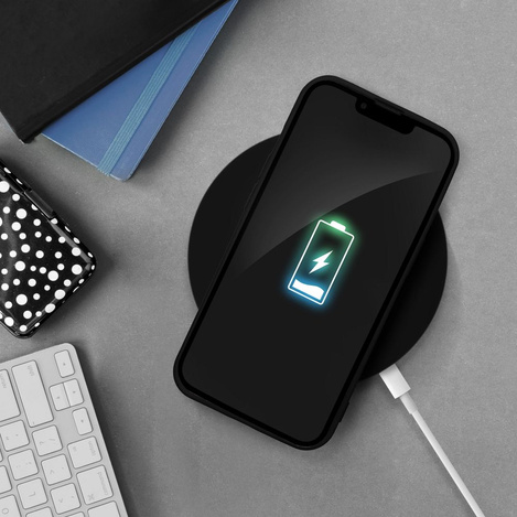 Futerał SILICONE do IPHONE 15 PLUS czarny