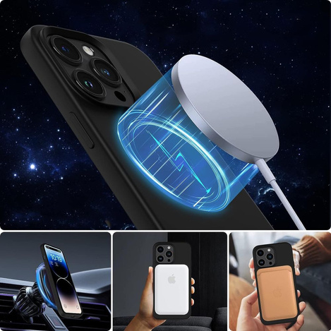 Etui IPHONE 13 / 14 Tech-Protect Silicone MagSafe czarne