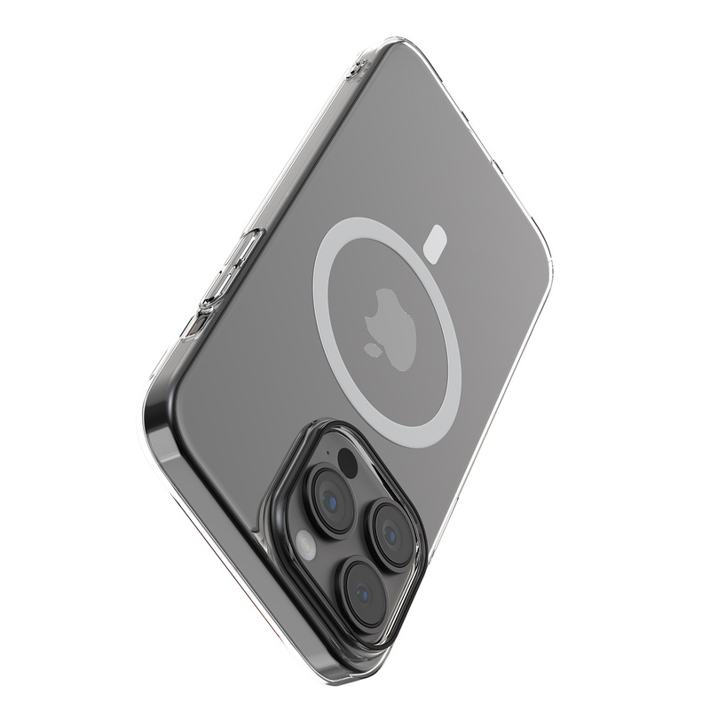 Comma nakładka Hard Jacket Mag do iPhone 15 Plus przeźroczysta antybakteryjna