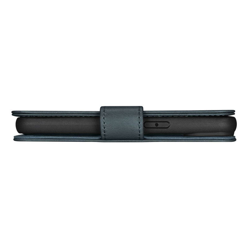 iCarer Oil Wax Wallet Case 2in1 Case iPhone 14 Pro Max Leder Flip Cover Anti-RFID Blau (WMI14220724-BU)