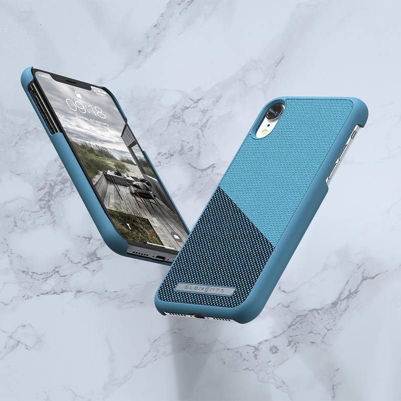 Nordic Elements Saeson Freja - Materiałowe etui iPhone XR (Petrol)