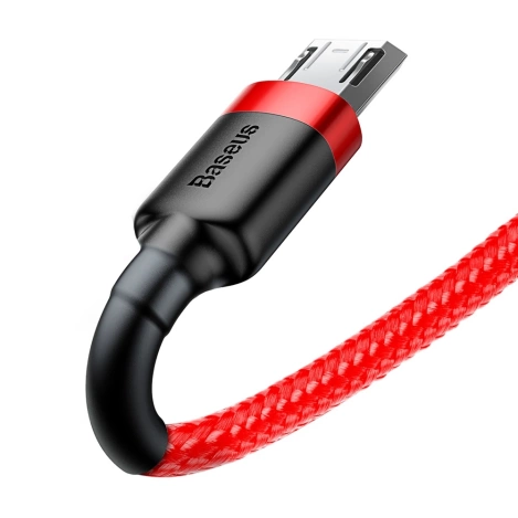 Baseus Cafule Cable - Dwustronny kabel połączeniowy micro USB na USB QC 3.0, 1.5 A, 2 m (czerwony)