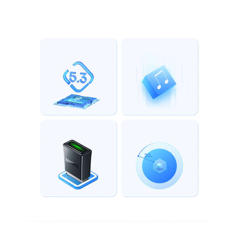 Baseus BA07 Bluetooth-USB-Adapter – Schwarz