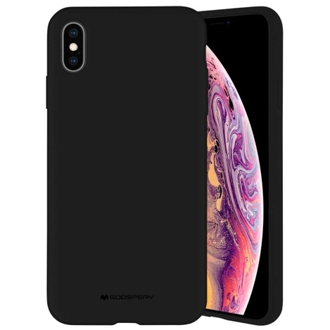 MERCURY SILICONE CASE IPHONE 15 PRO MAX (6.7), BLACK / CZARNY
