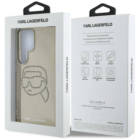 Etui Karl Lagerfeld Rhinestones Karl Head Logo Samsung Galaxy S25 Ultra czarny