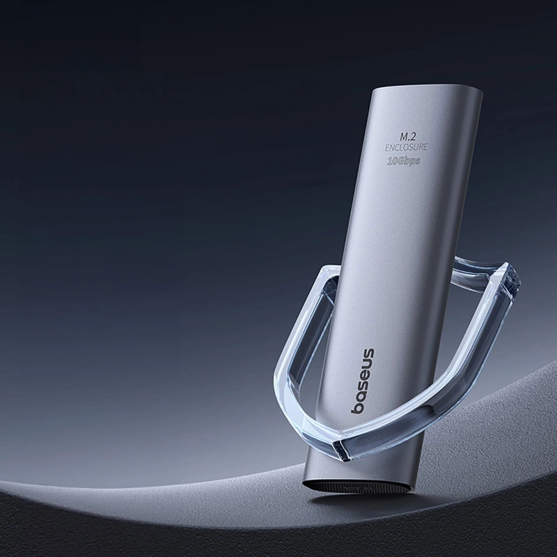 Baseus FlyJoy M.2 NVMe 10 Gb/s SSD-Schacht – Grau
