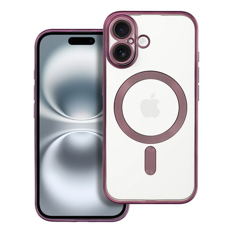 Futerał ELECTRO MAG COVER kompatybilny z MagSafe do IPHONE 16 fioletowy