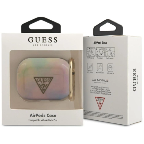 Guess GUACAPTPUMCGG01 AirPods Pro cover różowy/pink Tie & Dye Collection Guess / GUE000844