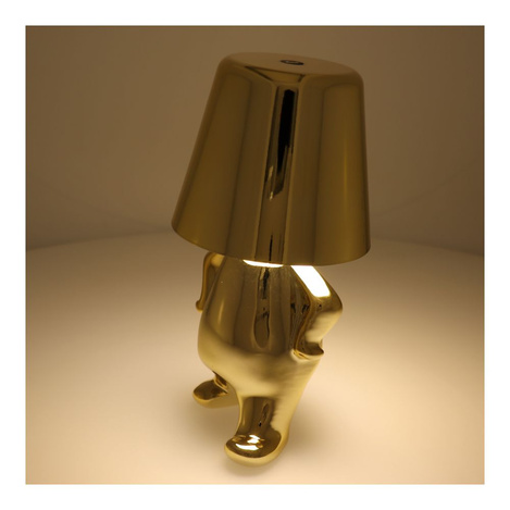 Lampka nocna GOLD MAN Art Deco stojący (wzór 1) MLTL