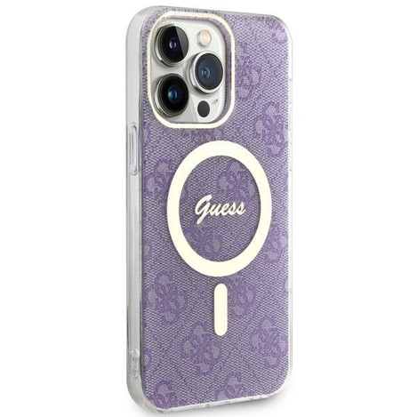 Guess GUHMP14XH4STU iPhone 14 Pro Max 6,7" lila/lila Hardcase 4G MagSafe