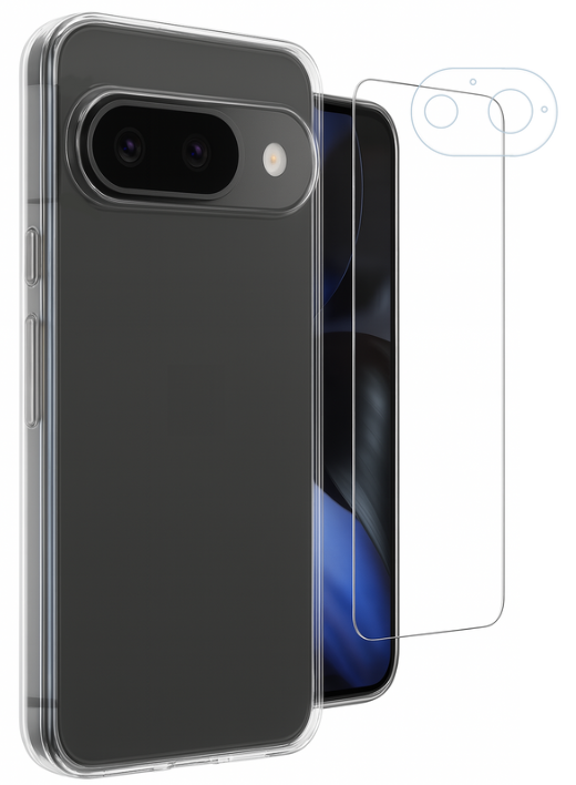 Etui do Google Pixel 9 + Szkło na ekran + Szkło na aparat