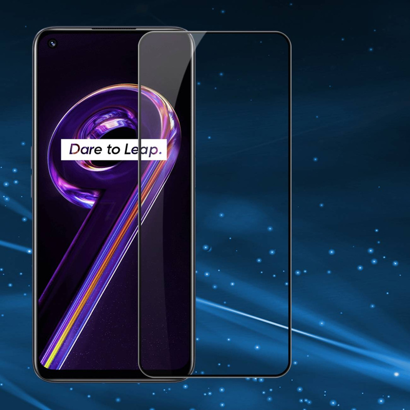 Nillkin CP + PRO ultradünnes Vollbild-Hartglas mit 0,2 mm Rahmen 9H Realme 9 Pro schwarz