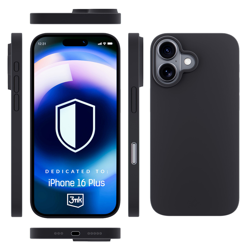 Apple iPhone 16 Plus - 3mk Hardy Silicone MagCase Graphite