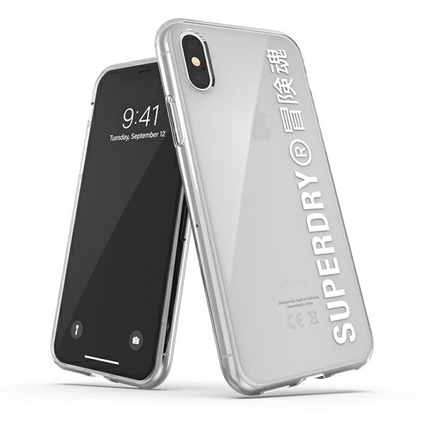 SuperDry Snap iPhone X / Xs Clear Case white / white 41576