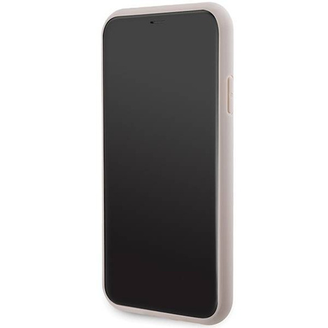 Oryginalne Etui GUESS Hardcase GUHMN61G4GFRP do iPhone 11 (Kompatybilny z Magsafe / 4G Ring classic logo / różowy)