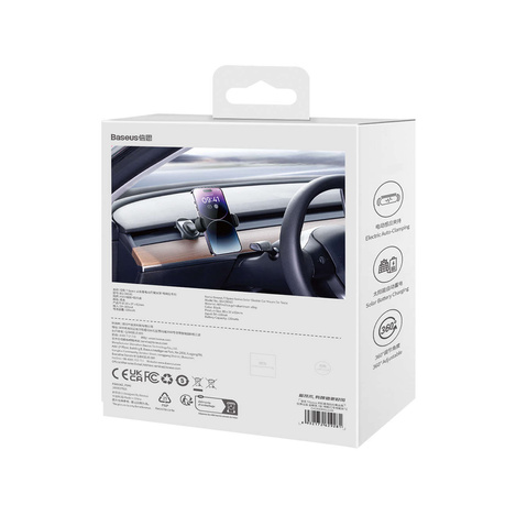 Elektroautohalterung mit Solarpanel für Tesla Model 3 / Y Baseus T-Space - Schwarz