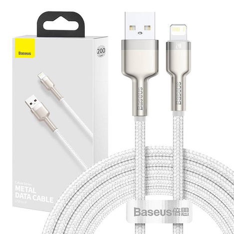 Baseus Cafule Series Metal Data Cable USB to IP 2.4A 2m White