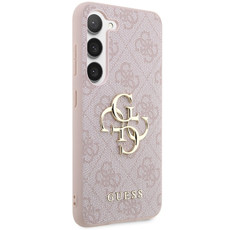 Oryginalne Etui GUESS hardcase 4G Big Metal Logo GUHCSA354GMGPI do Samsung Galaxy A35 różowy