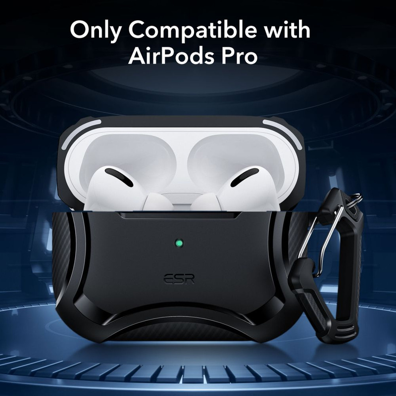Case APPLE AIRPODS PRO ESR Cyber Armor Halolock MagSafe black