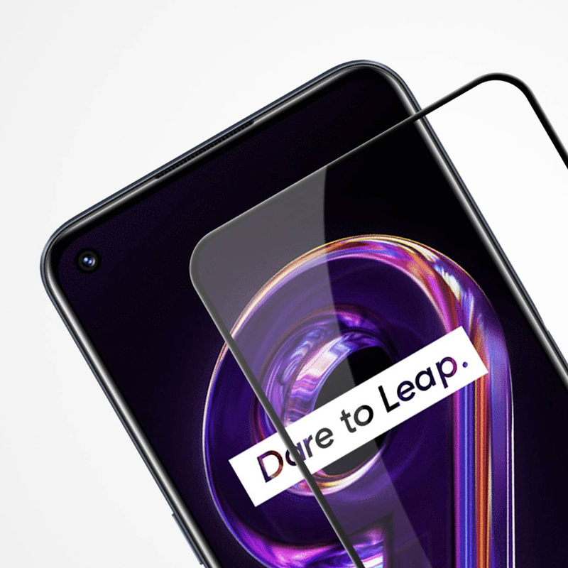 Nillkin CP + PRO ultradünnes Vollbild-Hartglas mit 0,2 mm Rahmen 9H Realme 9 Pro schwarz