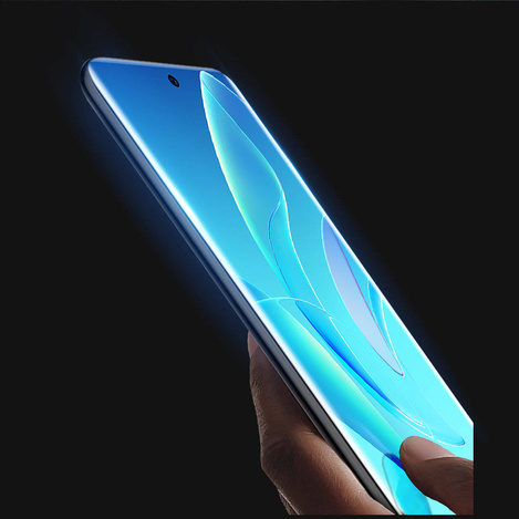 Dux Ducis Curved Glass Gehärtetes Glas für Honor 60 Pro mit schwarzem Rahmen