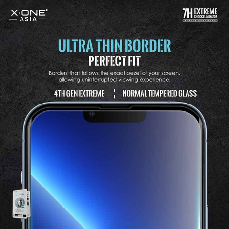 Szkło hartowane X-ONE Extreme Shock Eliminator 4th gen. - do iPhone 13 Pro Max/14 Plus