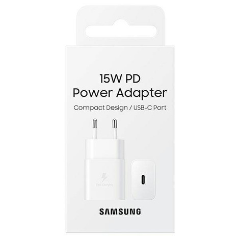 Samsung ładowarka sieciowa USB Typ C 15W PD AFC biały (EP-T1510NWEGEU)