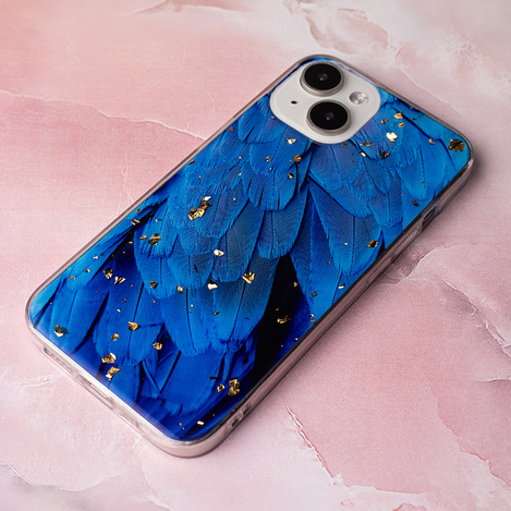 Nakładka Gold Glam do Samsung Galaxy A35 5G Blue