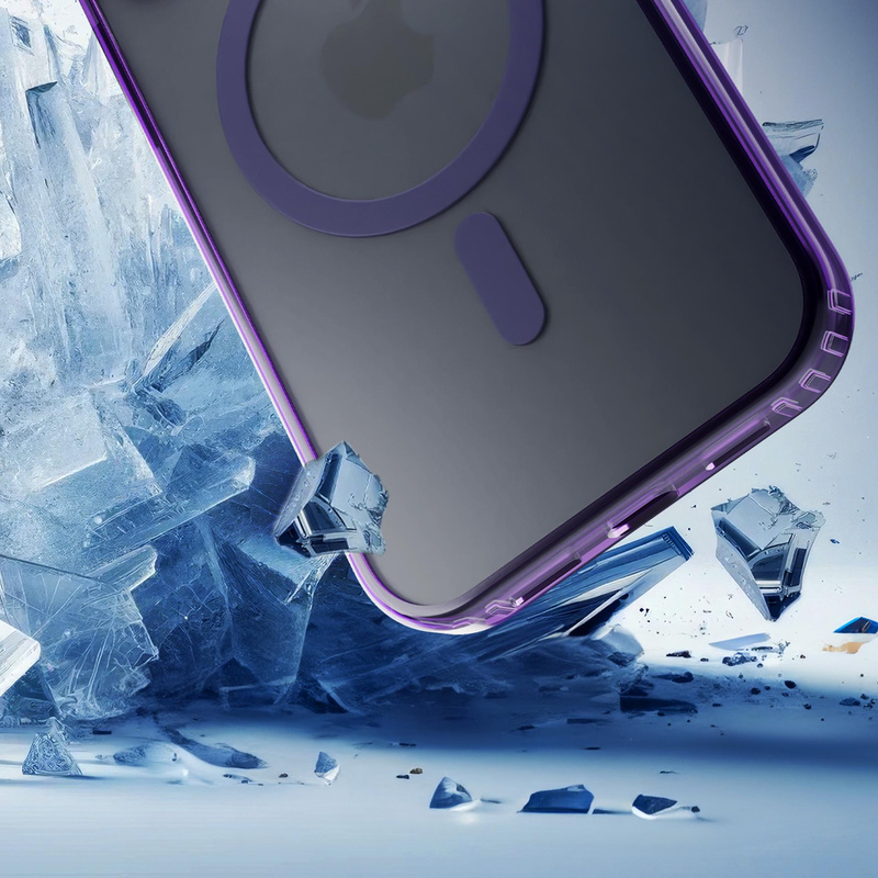 3MK Frosty MagCase iPhone 15 fioletowy/purple