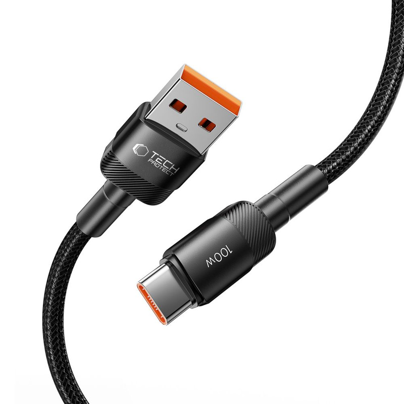 Kabel USB - USB Typ C 100W / 5A 2m Tech-Protect UltraBoost EVO czarny