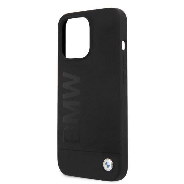 Oryginalne Etui IPHONE 13 PRO BMW Hardcase Silicone Signature Logo MagSafe (BMHMP13LSLBLBK) czarne