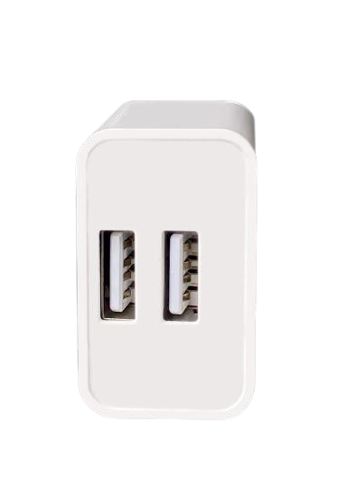Ładowarka sieciowa MOONX MC02, 2xUSB, 12W, 2.4A biała