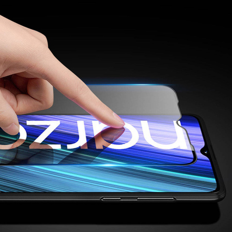 Dux Ducis 9D Tempered Glass 9H Full Screen Tempered Glass mit Realme Narzo 50A Rahmen schwarz (case friendly)
