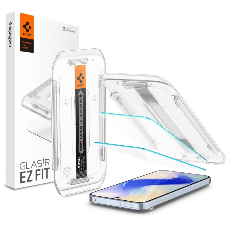 SZKŁO HARTOWANE SPIGEN GLAS.TR ”EZ FIT” 2-PACK GOOGLE PIXEL 9 PRO XL CLEAR