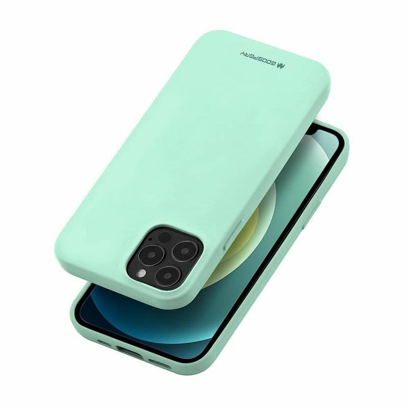 Schutzhülle IPHONE 14 Mattes Silikon Mercury Soft Jelly minze